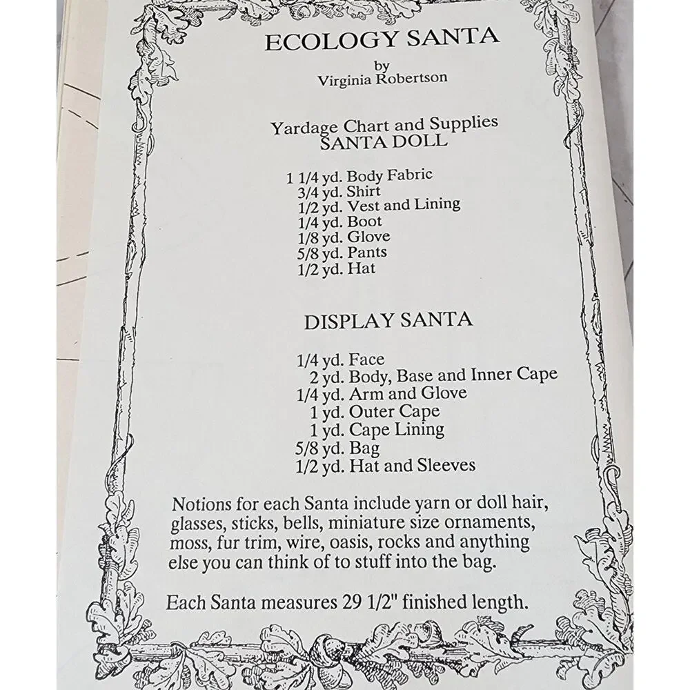 Osage County Quilt Factory Ecology Santa 29.5